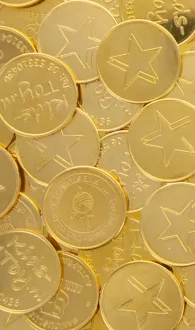 Tokens made from metal