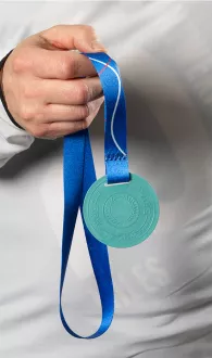 Fishing Net Medal with embossing