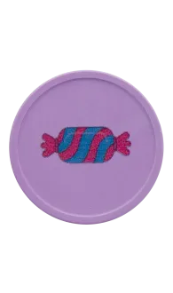 Printed Recycled Plastic Token in pastel purple
