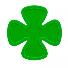 Light green Plastic Lucky Clover Token in Stock