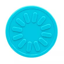 Turquoise Plastic Token in Stock