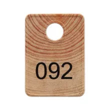 Ficha guardarropa de madera en existencia con numeración