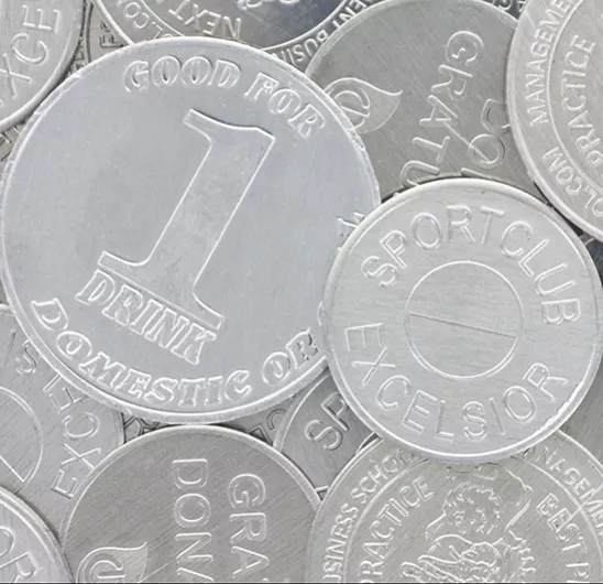 Personalized Aluminum Tokens