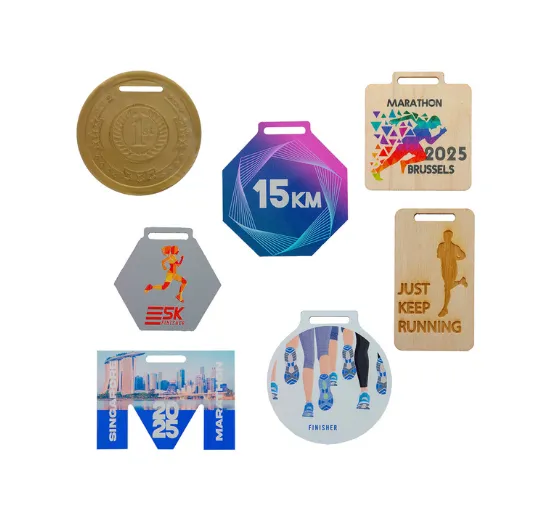 Custom Medals in different shapes, sizes and materials